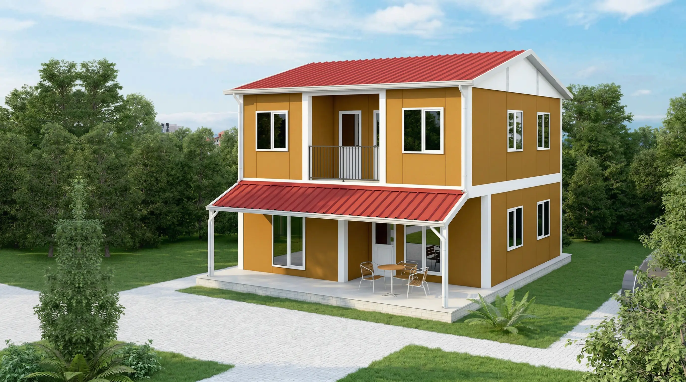 131 m² İki Katlı Prefabrik Ev Fiyatları